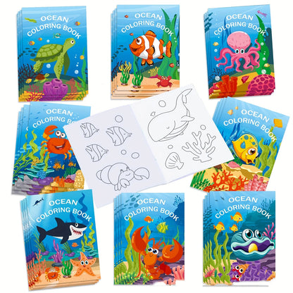 Ocean Colouring Book Pack of 8