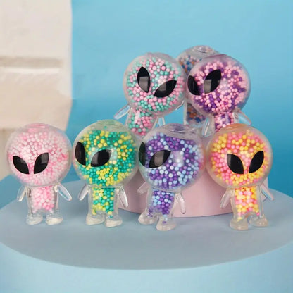 Mini Soft Alien Toys for Party Favors Pack of 8