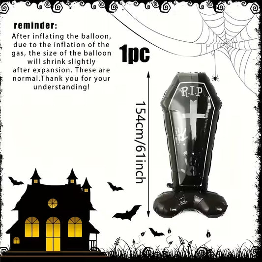 Coffin Standing Foil Balloon