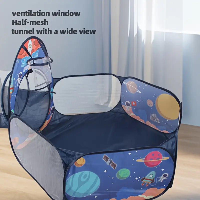 Space Play Tent Set Crawl Tunnel & Ball Pit
