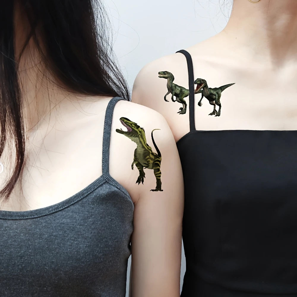 Realistic Dinosaur Temporary Tattoos 12 Sheets