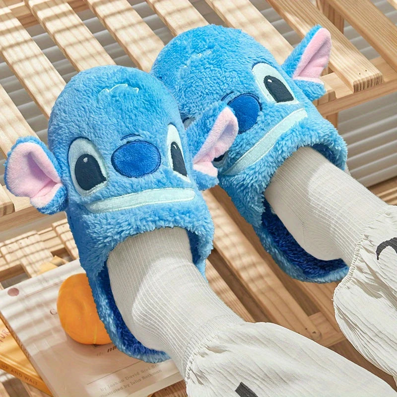 Stitch Winter Plush Slippers