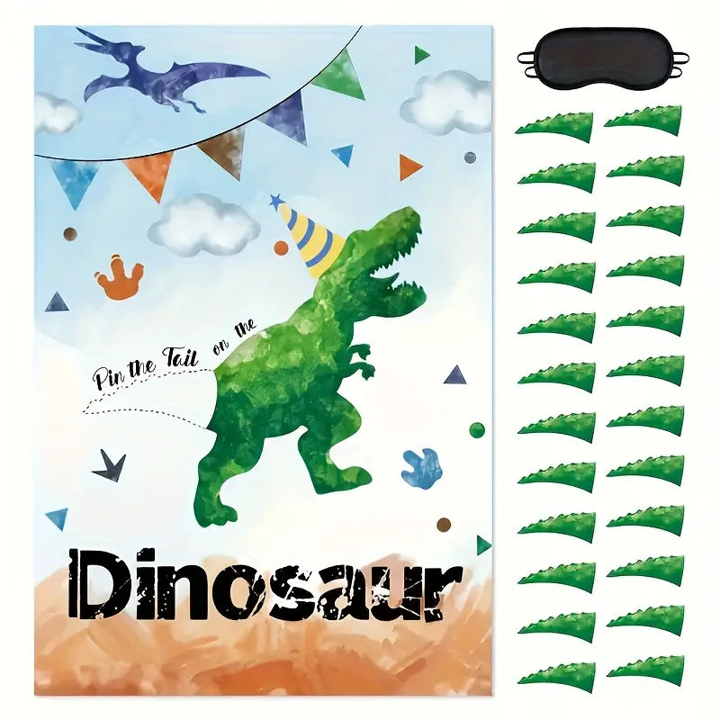 Dinosaur Game Pin The Tail Set