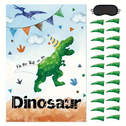 Dinosaur Game Pin The Tail Set