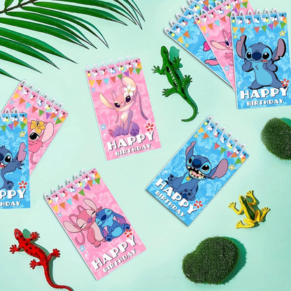 Stitch & Angel Mini Notebook Favors Pack of 10
