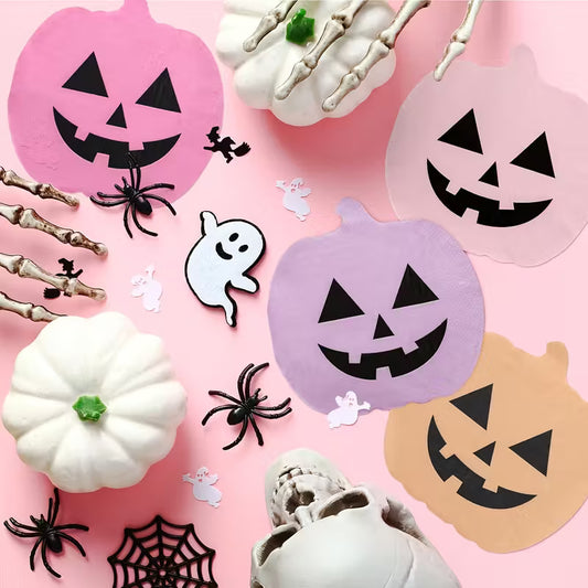 Halloween Pastel Pumpkin Paper Napkins Pack of 20