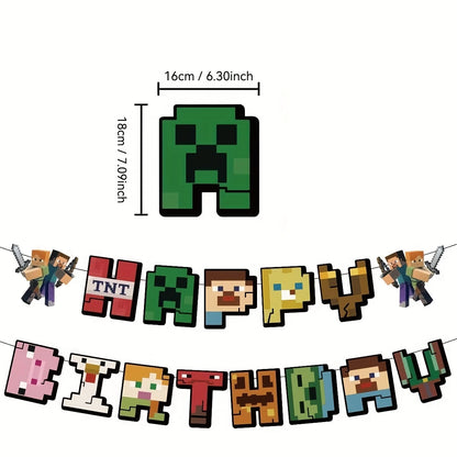 Minecraft Party Decoration Kit