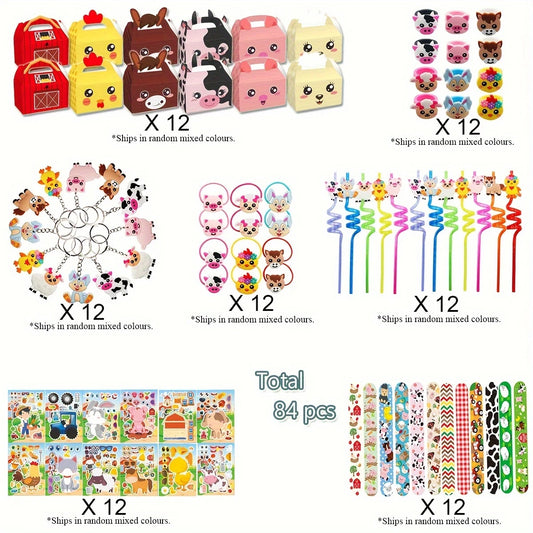 Farm Animal Party Pack for 12 Kids