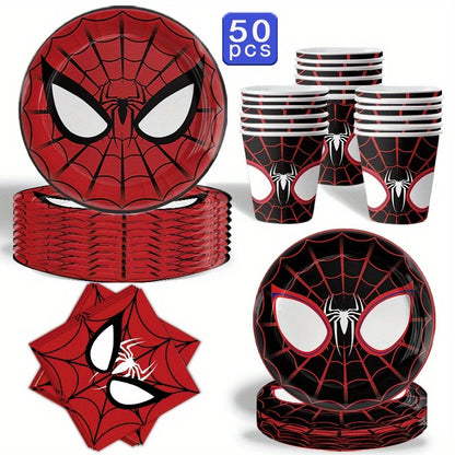 Spiderman Tableware Set for 10 Guests