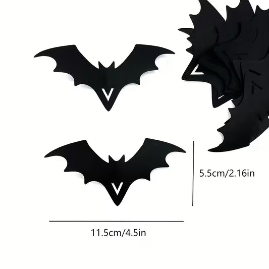Halloween Bat Wine Glass Decorations Pack of 20