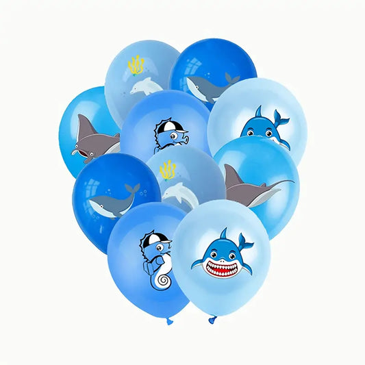 Shark & Marine Animal Latex Balloons Pack of 50