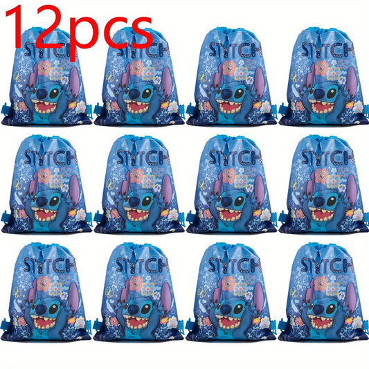 Stitch Drawstring Bags Pack of 12