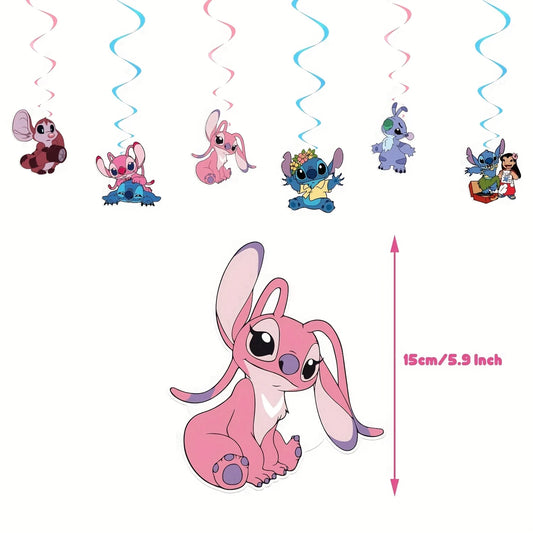 Stitch Character Hanging Swirls Pack of 12
