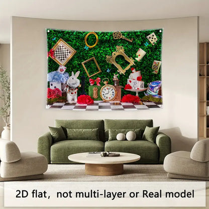 Wonderland Enchanted Tea Polyester Photography Backdrop