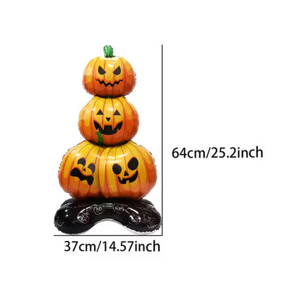 3-Tier Layered Pumpkin Standing Foil Balloon Pack of 2