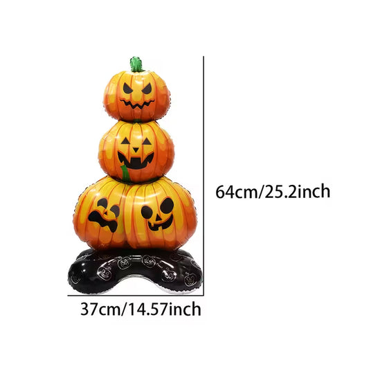 3-Tier Layered Pumpkin Standing Foil Balloon Pack of 2