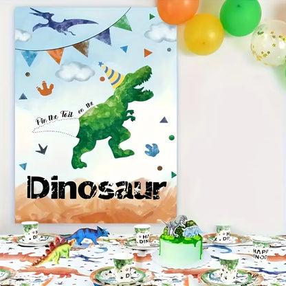 Dinosaur Game Pin The Tail Set