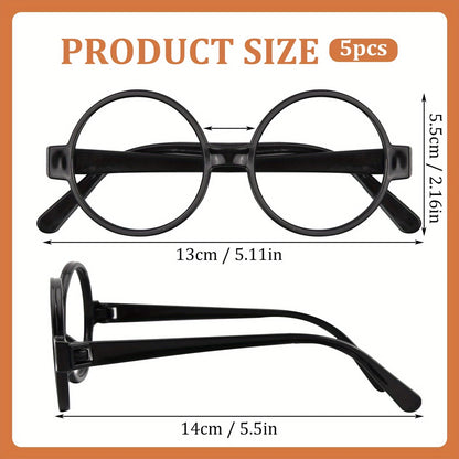 Harry Potter Plastic Round Glasses Frames Pack of 5