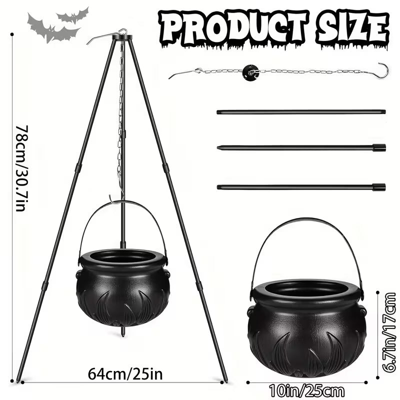 Witch Cauldron Bracket Set