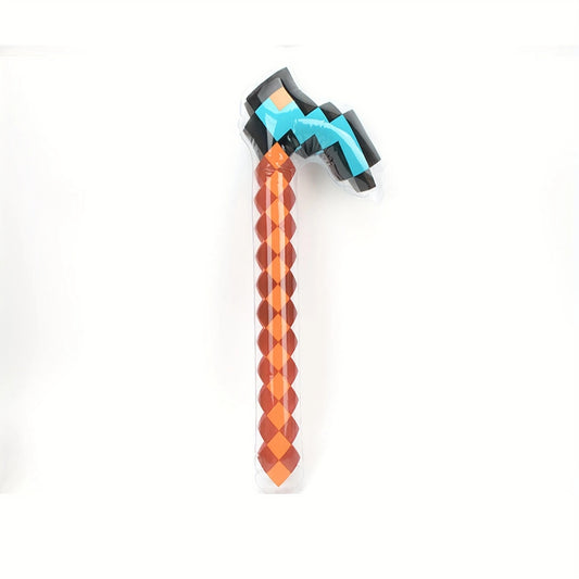 Minecraft Blue Inflatable Pixel Pick Prop