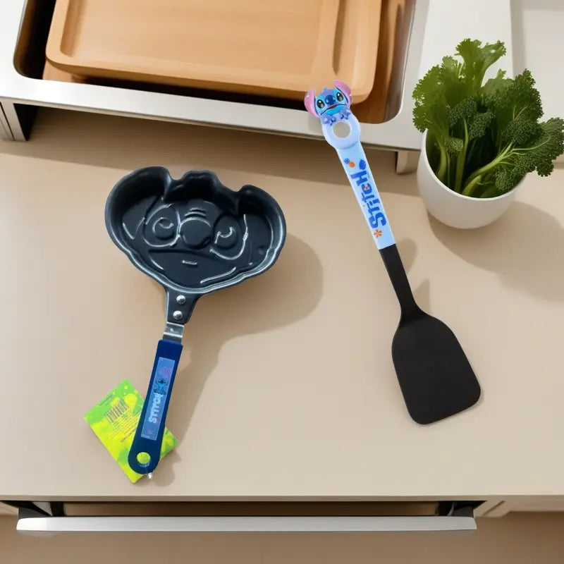 Disney Stitch Style Frying Pan And Spatula Set of 2