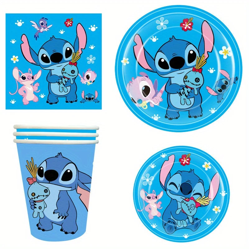 Stitch Party Tableware Set for 20 guests