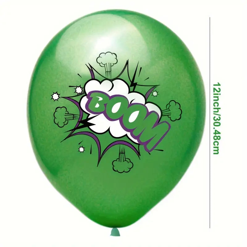 Superhero Themed Latex Balloons Set of 12