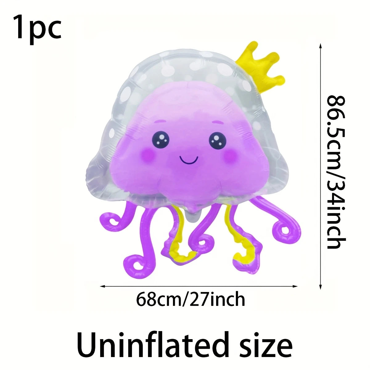 Jellyfish Bubble Balloon Pack of 3