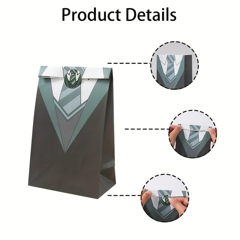 Harry Potter Uniform Paper Party Bags Pack of 12