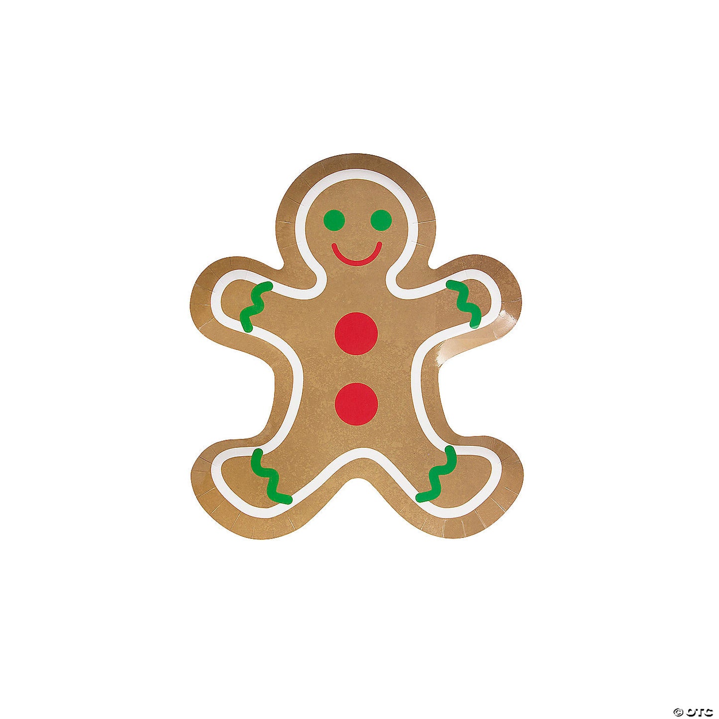 Gingerbread Dessert Paper Plates Pack of 8